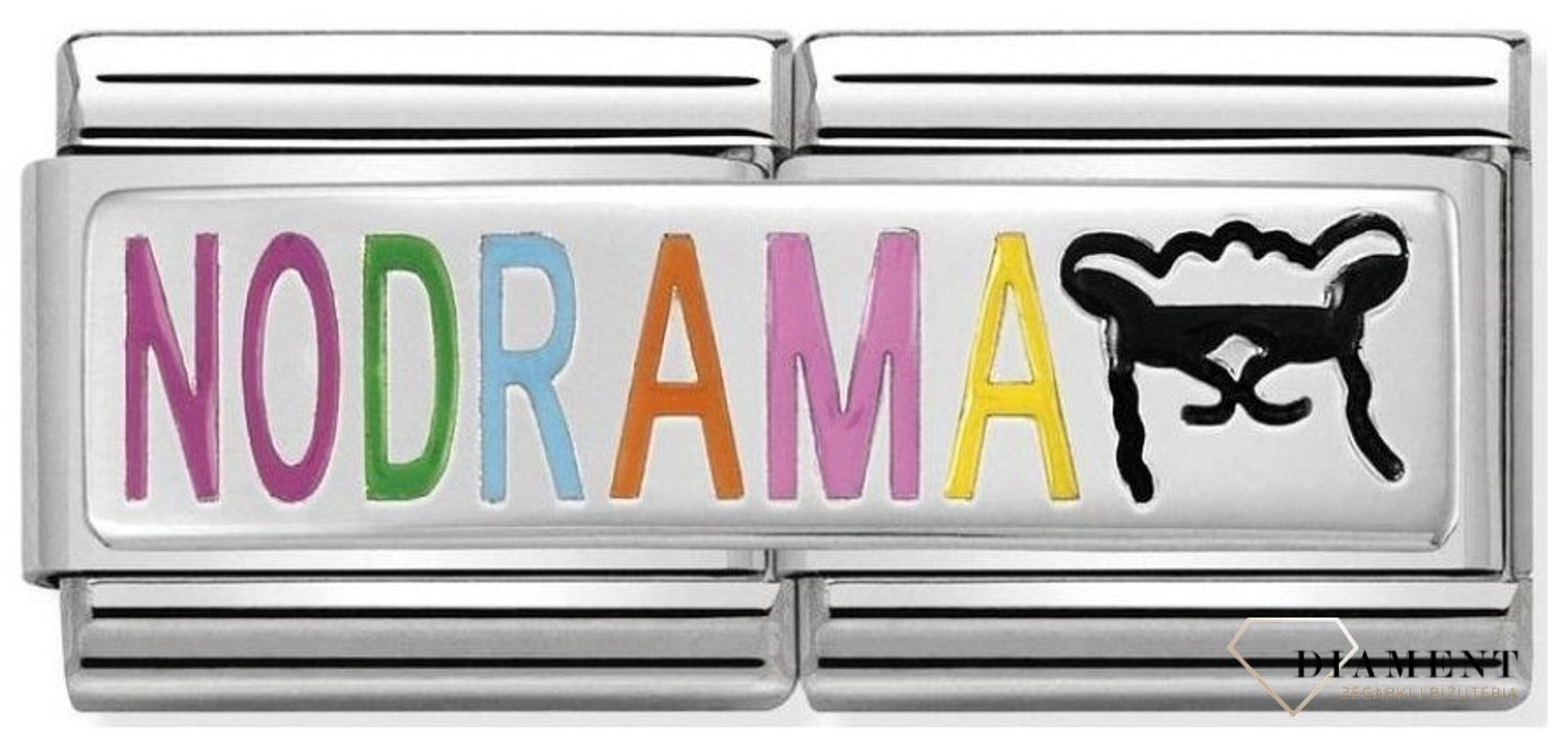 Nomination Double Link 925 zawieszka srebro 'Bez dramatu Lama' 330721 05 biżuteria nomination nomination zawieszki nomination baza.jpg